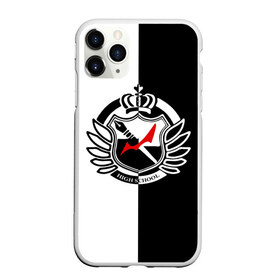 Чехол для iPhone 11 Pro матовый с принтом MONOKUMA SCHOOL в Курске, Силикон |  | anime | bear | black  white | minomi | monokuma | pink | rabbit | school | аниме | главарь | миноми | монокума | черно белый | школа