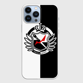 Чехол для iPhone 13 Pro Max с принтом MONOKUMA SCHOOL с фоном в Курске,  |  | anime | bear | black  white | minomi | monokuma | pink | rabbit | school | аниме | главарь | миноми | монокума | черно белый | школа