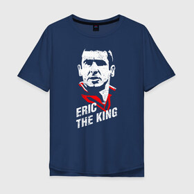 Мужская футболка хлопок Oversize с принтом ERIC THE KING в Курске, 100% хлопок | свободный крой, круглый ворот, “спинка” длиннее передней части | manchester united