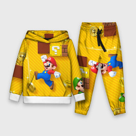 Детский костюм 3D (с толстовкой) с принтом Супер Марио в Курске,  |  | bros | donkey kong | mario | super | игра | марио | офф | спин | супер | тоад