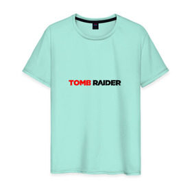 Мужская футболка хлопок с принтом Tomb Raider в Курске, 100% хлопок | прямой крой, круглый вырез горловины, длина до линии бедер, слегка спущенное плечо. | Тематика изображения на принте: 