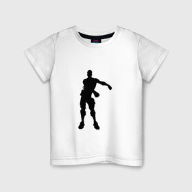 Детская футболка хлопок с принтом FLOSS LIKE A BOSS в Курске, 100% хлопок | круглый вырез горловины, полуприлегающий силуэт, длина до линии бедер | fortnite | game | игра | фортнайт