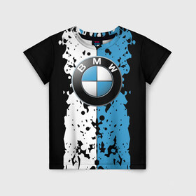 Детская футболка 3D с принтом BMW sign в Курске, 100% гипоаллергенный полиэфир | прямой крой, круглый вырез горловины, длина до линии бедер, чуть спущенное плечо, ткань немного тянется | auto | bmw | logo | автомобиль | бмв | логотип | машина | эмблема