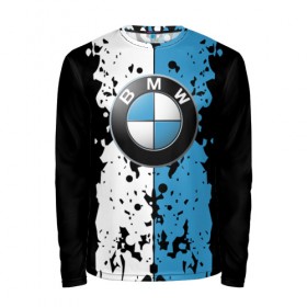 Мужской лонгслив 3D с принтом BMW sign в Курске, 100% полиэстер | длинные рукава, круглый вырез горловины, полуприлегающий силуэт | auto | bmw | logo | автомобиль | бмв | логотип | машина | эмблема