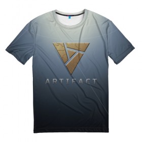 Мужская футболка 3D с принтом ARTIFACT DOTA 2 CARD GAME в Курске, 100% полиэфир | прямой крой, круглый вырез горловины, длина до линии бедер | 