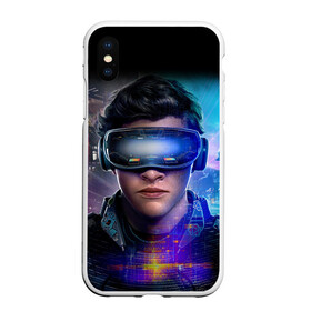 Чехол для iPhone XS Max матовый с принтом Ready Player One (PRO) [2] в Курске, Силикон | Область печати: задняя сторона чехла, без боковых панелей | game | games | one | player | player one | ready player one | retro | robot | игрок | игры | первому игроку приготовиться | ретро | робот | фильм