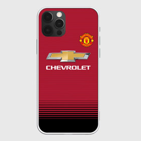 Чехол для iPhone 12 Pro Max с принтом Манчестер Юнайтед 18-19 в Курске, Силикон |  | красный | футбольная форма