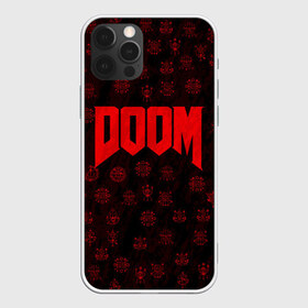 Чехол для iPhone 12 Pro Max с принтом DOOM в Курске, Силикон |  | Тематика изображения на принте: devil | doom | hell | mark of the doom slayer | slayer | ад | гарнил | дум | знаки | иероглифы | компьютерные игры 2019 | преисподняя | символ | солдат