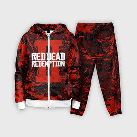 Детский костюм 3D с принтом RED DEAD REDEMPTION 2 в Курске,  |  | gamer | gun | logo | play | player | rdr2 | red dead redemption 2 | rockstar | western | вестерн | ковбои | компьютерные игры 2019 | криминал | лого | рокстар