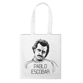 Сумка 3D повседневная с принтом Pablo Escobar в Курске, 100% полиэстер | Плотность: 200 г/м2; Размер: 34×35 см; Высота лямок: 30 см | escobar | loving pablo | эскобар