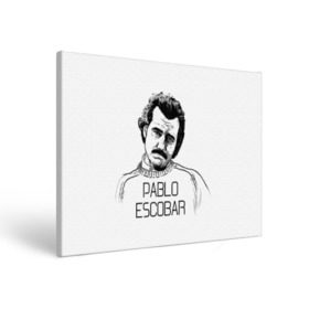 Холст прямоугольный с принтом Pablo Escobar в Курске, 100% ПВХ |  | Тематика изображения на принте: escobar | loving pablo | эскобар