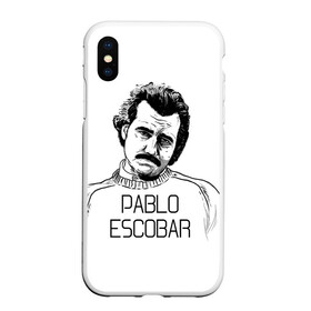 Чехол для iPhone XS Max матовый с принтом Pablo Escobar в Курске, Силикон | Область печати: задняя сторона чехла, без боковых панелей | Тематика изображения на принте: escobar | loving pablo | эскобар