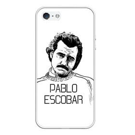 Чехол для iPhone 5/5S матовый с принтом Pablo Escobar в Курске, Силикон | Область печати: задняя сторона чехла, без боковых панелей | Тематика изображения на принте: escobar | loving pablo | эскобар