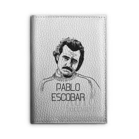 Обложка для автодокументов с принтом Pablo Escobar в Курске, натуральная кожа |  размер 19,9*13 см; внутри 4 больших “конверта” для документов и один маленький отдел — туда идеально встанут права | Тематика изображения на принте: escobar | loving pablo | эскобар
