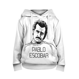 Детская толстовка 3D с принтом Pablo Escobar в Курске, 100% полиэстер | двухслойный капюшон со шнурком для регулировки, мягкие манжеты на рукавах и по низу толстовки, спереди карман-кенгуру с мягким внутренним слоем | Тематика изображения на принте: escobar | loving pablo | эскобар