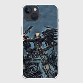 Чехол для iPhone 13 с принтом Фильм Хищник в Курске,  |  | predator | хищник | шейн блэк