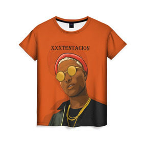 Женская футболка 3D с принтом XXXtentacion KING в Курске, 100% полиэфир ( синтетическое хлопкоподобное полотно) | прямой крой, круглый вырез горловины, длина до линии бедер | king | swag | xxxtentacion