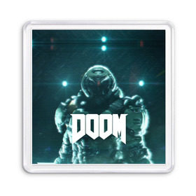 Магнит 55*55 с принтом DOOM в Курске, Пластик | Размер: 65*65 мм; Размер печати: 55*55 мм | Тематика изображения на принте: demon | devil | doom | doom vfr | evil | game | mars | red | демон | дум | игры | космос | красная планета | марс | пришельцы