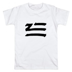Мужская футболка хлопок с принтом LOGO |ZHU в Курске, 100% хлопок | прямой крой, круглый вырез горловины, длина до линии бедер, слегка спущенное плечо. | 