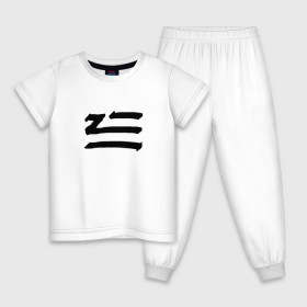 Детская пижама хлопок с принтом LOGO |ZHU в Курске, 100% хлопок |  брюки и футболка прямого кроя, без карманов, на брюках мягкая резинка на поясе и по низу штанин
 | 