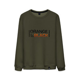 Мужской свитшот хлопок с принтом Orange Is the New Black в Курске, 100% хлопок |  | orange is the new black | оранжевый  хит сезона
