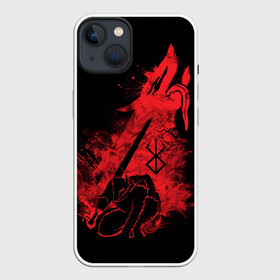 Чехол для iPhone 13 с принтом BERSERK elements red в Курске,  |  | anime | berserk | heroes | knight | manga | аниме | берсерк | герои | манга | рыцарь