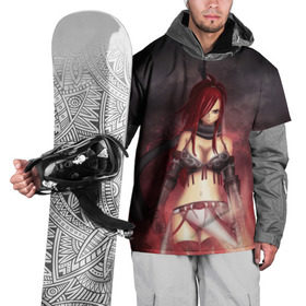 Накидка на куртку 3D с принтом Алая Эльза в Курске, 100% полиэстер |  | Тематика изображения на принте: fairy tail | манга | хвост феи