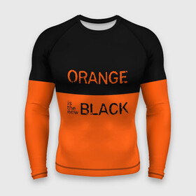 Мужской рашгард 3D с принтом Orange Is the New Black в Курске,  |  | Тематика изображения на принте: orange is the new black | оранжевый  хит сезона