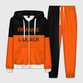 Мужской костюм 3D с принтом Orange Is the New Black в Курске, 100% полиэстер | Манжеты и пояс оформлены тканевой резинкой, двухслойный капюшон со шнурком для регулировки, карманы спереди | Тематика изображения на принте: orange is the new black | оранжевый  хит сезона