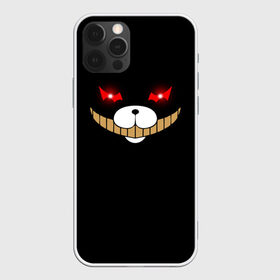 Чехол для iPhone 12 Pro Max с принтом KUROKUMA в Курске, Силикон |  | Тематика изображения на принте: anime | bear | black  white | danganronpa | kurokuma | monodam | monokuma | monomi | monotaro | pink | rabbit | school | shirokuma | аниме | главарь | мoноми | монокума | черно белый | школа