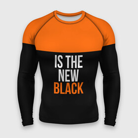 Мужской рашгард 3D с принтом ORANGE IS THE NEW BLACK в Курске,  |  | orange is the new black