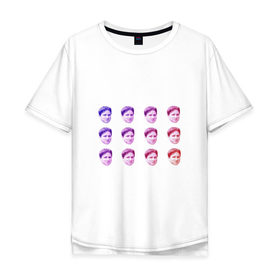 Мужская футболка хлопок Oversize с принтом Kappa Twitch в Курске, 100% хлопок | свободный крой, круглый ворот, “спинка” длиннее передней части | Тематика изображения на принте: kappa | memes | twitch.tv | каппа | красный | мемы | синий