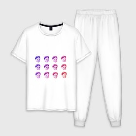 Мужская пижама хлопок с принтом Kappa Twitch в Курске, 100% хлопок | брюки и футболка прямого кроя, без карманов, на брюках мягкая резинка на поясе и по низу штанин
 | kappa | memes | twitch.tv | каппа | красный | мемы | синий