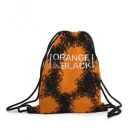 Рюкзак-мешок 3D с принтом ORANGE IS THE NEW BLACK в Курске, 100% полиэстер | плотность ткани — 200 г/м2, размер — 35 х 45 см; лямки — толстые шнурки, застежка на шнуровке, без карманов и подкладки | Тематика изображения на принте: orange is the new black
