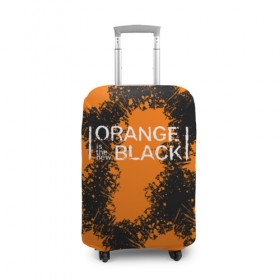 Чехол для чемодана 3D с принтом ORANGE IS THE NEW BLACK в Курске, 86% полиэфир, 14% спандекс | двустороннее нанесение принта, прорези для ручек и колес | Тематика изображения на принте: orange is the new black