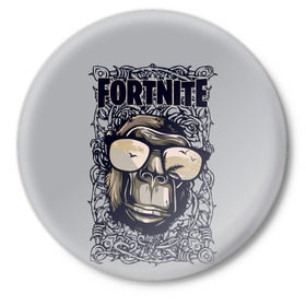 Значок с принтом Fortnite Fan Art в Курске,  металл | круглая форма, металлическая застежка в виде булавки | fortnite | save | the | world | битва | борьба | выживани | зомби | королевская | монстры | симулятора | фортнайт