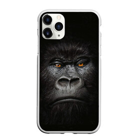Чехол для iPhone 11 Pro Max матовый с принтом Горилла 3D в Курске, Силикон |  | горилла | животные | обезьянка