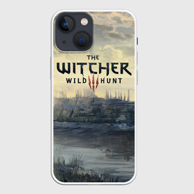 Чехол для iPhone 13 mini с принтом The Witcher 3: Wild Hunt в Курске,  |  | wild hunt | witcher | арбалет | ведьмак 3 | геральт | дикая | магия | охота | сказка | сфера | фэнтези | цири