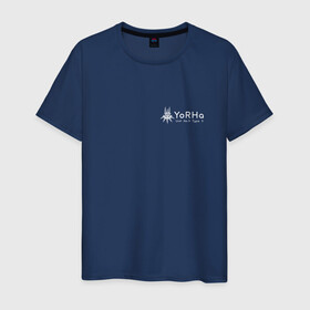 Мужская футболка хлопок с принтом Yorha Unit 9 Type S shirt в Курске, 100% хлопок | прямой крой, круглый вырез горловины, длина до линии бедер, слегка спущенное плечо. | nier_automata