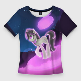 Женская футболка 3D Slim с принтом My Little Pony в Курске,  |  | little | magic | my | pony | дракон | дружба | единорог | искорка | пони | селестия | спайк | сумеречная | это чудо
