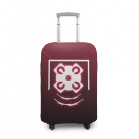 Чехол для чемодана 3D с принтом R6S ECHO в Курске, 86% полиэфир, 14% спандекс | двустороннее нанесение принта, прорези для ручек и колес | 6 | cybersport | esport | logo | pro league | rainbow | rainbow six siege | six | team | киберспорт | лого | радуга осада