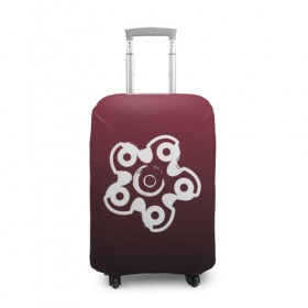 Чехол для чемодана 3D с принтом R6S HIBANA в Курске, 86% полиэфир, 14% спандекс | двустороннее нанесение принта, прорези для ручек и колес | 6 | cybersport | esport | logo | pro league | rainbow | rainbow six siege | six | team | киберспорт | лого | радуга осада
