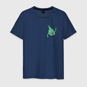Мужская футболка хлопок с принтом Green в Курске, 100% хлопок | прямой крой, круглый вырез горловины, длина до линии бедер, слегка спущенное плечо. | anime | mob psycho 100 | shigeo kageyama | аниме | моб психо 100