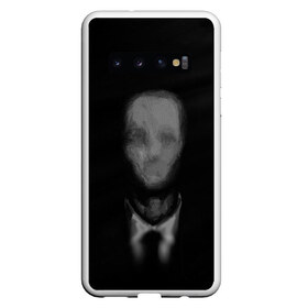 Чехол для Samsung Galaxy S10 с принтом Slender (1) в Курске, Силикон | Область печати: задняя сторона чехла, без боковых панелей | Тематика изображения на принте: cry | game | horror | man | slender | игра | приведения | слендер | ужас | хоррор