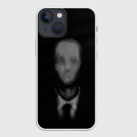 Чехол для iPhone 13 mini с принтом Slender (1) в Курске,  |  | Тематика изображения на принте: cry | game | horror | man | slender | игра | приведения | слендер | ужас | хоррор