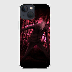 Чехол для iPhone 13 mini с принтом Slender (2) в Курске,  |  | Тематика изображения на принте: cry | game | horror | man | slender | игра | приведения | слендер | ужас | хоррор