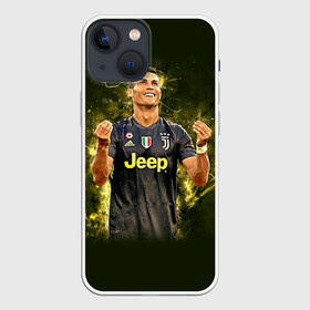 Чехол для iPhone 13 mini с принтом RONALDO JUVE SPORT в Курске,  |  | cr7 | fc | football | football club | juve | juventus | ronaldo | sport | роналдо | спорт | спортивные | униформа | фирменные цвета | фк | футбол | футбольный клуб | ювентус