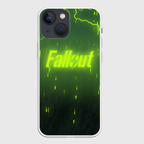 Чехол для iPhone 13 mini с принтом FALLOUT RADSTORM в Курске,  |  | 101 | 111 | 76 | atom cats | bethesda | brotherhood of steel | fallout | nuka cola | outcast | tunnel snakes | vault | war | братство стали | бункер | война | убежище | фолаут | фоллаут | ядеркола