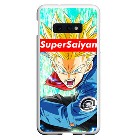 Чехол для Samsung S10E с принтом Super Saiyan в Курске, Силикон | Область печати: задняя сторона чехла, без боковых панелей | Тематика изображения на принте: anime | dragon ball | аниме | гоку | драгон бол | дракона жемчуг