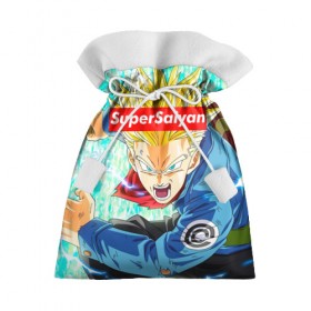 Подарочный 3D мешок с принтом Super Saiyan в Курске, 100% полиэстер | Размер: 29*39 см | Тематика изображения на принте: anime | dragon ball | аниме | гоку | драгон бол | дракона жемчуг